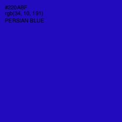 #220ABF - Persian Blue Color Image