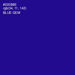 #220B8E - Blue Gem Color Image