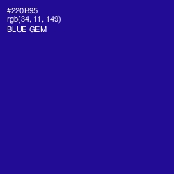 #220B95 - Blue Gem Color Image