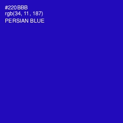 #220BBB - Persian Blue Color Image