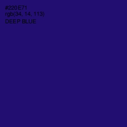 #220E71 - Deep Blue Color Image