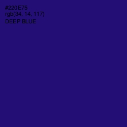 #220E75 - Deep Blue Color Image