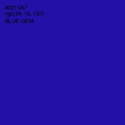 #2210A7 - Blue Gem Color Image