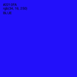 #2210FA - Blue Color Image