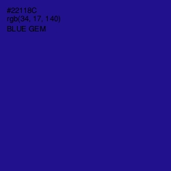 #22118C - Blue Gem Color Image