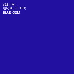 #2211A1 - Blue Gem Color Image