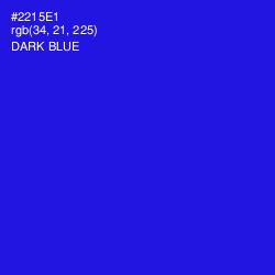 #2215E1 - Dark Blue Color Image