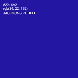#2216A2 - Jacksons Purple Color Image