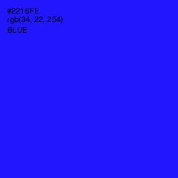 #2216FE - Blue Color Image