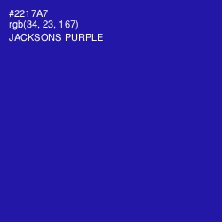 #2217A7 - Jacksons Purple Color Image