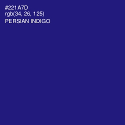 #221A7D - Persian Indigo Color Image