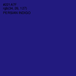 #221A7F - Persian Indigo Color Image