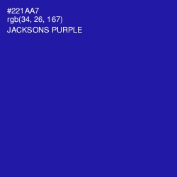 #221AA7 - Jacksons Purple Color Image