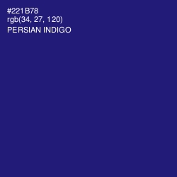 #221B78 - Persian Indigo Color Image