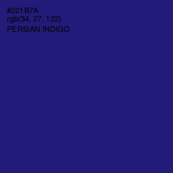 #221B7A - Persian Indigo Color Image