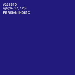 #221B7D - Persian Indigo Color Image