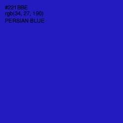 #221BBE - Persian Blue Color Image