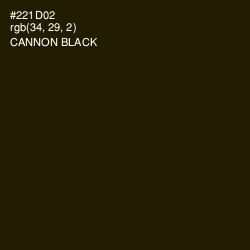 #221D02 - Cannon Black Color Image