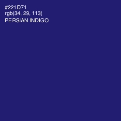 #221D71 - Persian Indigo Color Image
