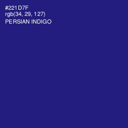 #221D7F - Persian Indigo Color Image