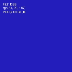 #221DBB - Persian Blue Color Image