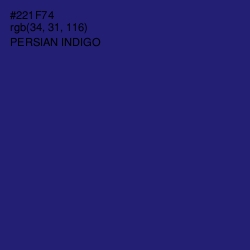 #221F74 - Persian Indigo Color Image