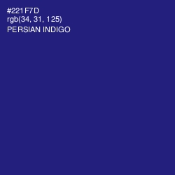 #221F7D - Persian Indigo Color Image