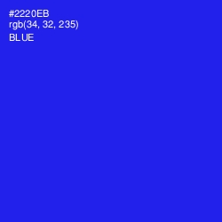 #2220EB - Blue Color Image