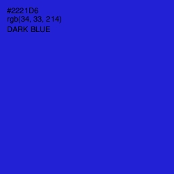 #2221D6 - Dark Blue Color Image