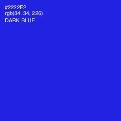 #2222E2 - Dark Blue Color Image