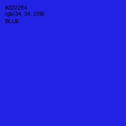#2222E4 - Blue Color Image