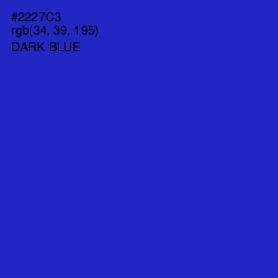 #2227C3 - Dark Blue Color Image