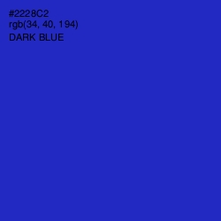 #2228C2 - Dark Blue Color Image