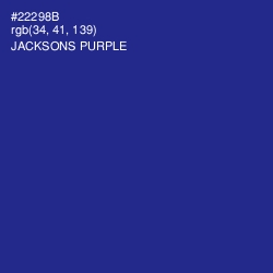 #22298B - Jacksons Purple Color Image