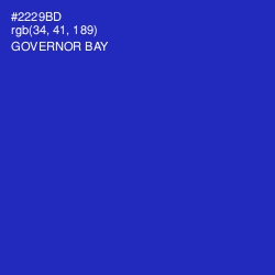 #2229BD - Governor Bay Color Image