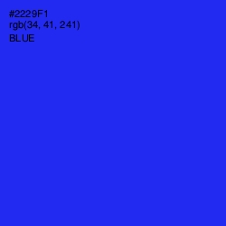 #2229F1 - Blue Color Image