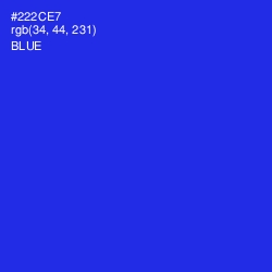 #222CE7 - Blue Color Image