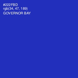 #222FBD - Governor Bay Color Image