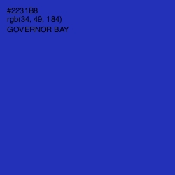 #2231B8 - Governor Bay Color Image