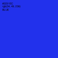 #2231EC - Blue Color Image