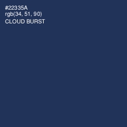 #22335A - Cloud Burst Color Image