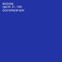 #2233A6 - Governor Bay Color Image