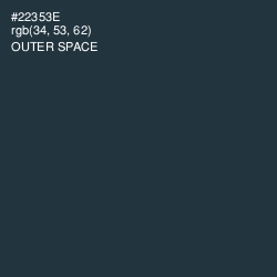 #22353E - Outer Space Color Image