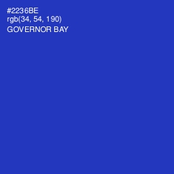 #2236BE - Governor Bay Color Image