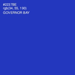 #2237BE - Governor Bay Color Image