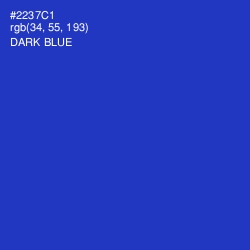 #2237C1 - Dark Blue Color Image