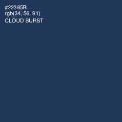 #22385B - Cloud Burst Color Image