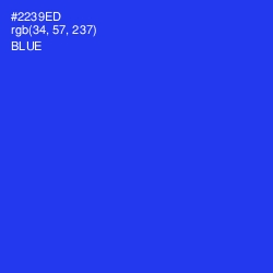 #2239ED - Blue Color Image