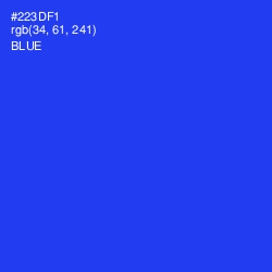 #223DF1 - Blue Color Image