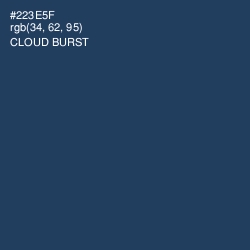 #223E5F - Cloud Burst Color Image